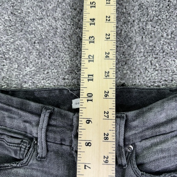 Good American Jeans Womens 0/25 Gray Ankle Stretch Denim Charcoal Casual City - Picture 5 of 10